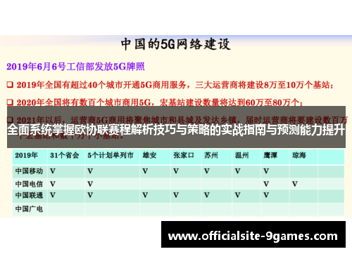全面系统掌握欧协联赛程解析技巧与策略的实战指南与预测能力提升